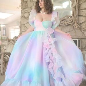 Selkie Pony Rose Bloom Gown